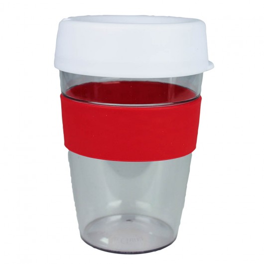 White Red Carry Cups